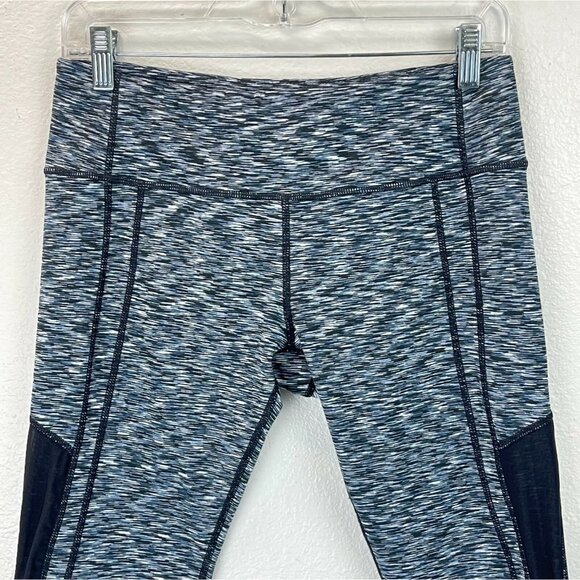 Lululemon Leggings Women's Size 8 Drop It Like It's Hot Cropped Low Rise Blue - Picture 3 of 7